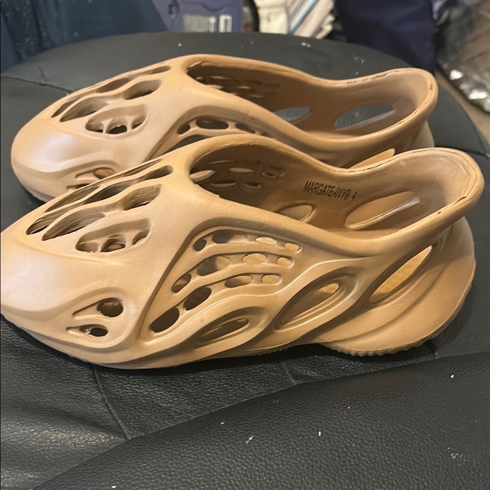 Yeezy Tan Mules Sculptural Slip-On